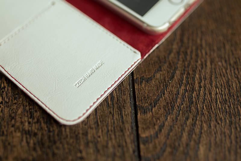 Pouzdro na mobil flipové FIXED FIT pro Apple iPhone 8 7 bílé