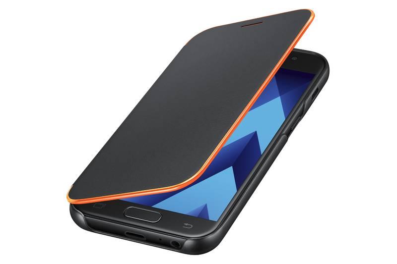 Pouzdro na mobil flipové Samsung Neon flip pro Galaxy A3 2017 černé