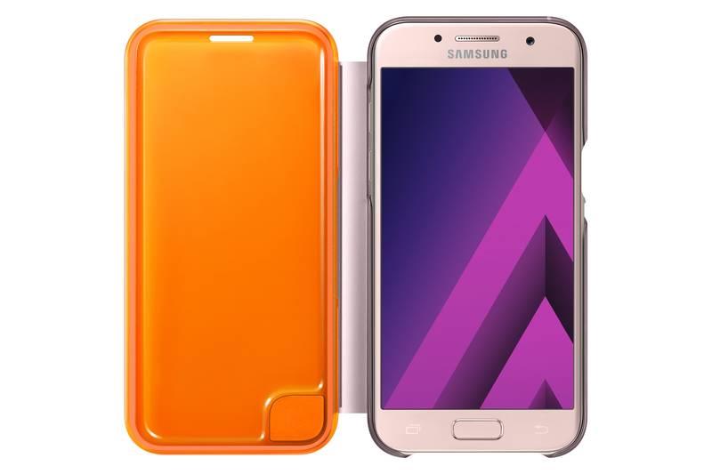 Pouzdro na mobil flipové Samsung Neon flip pro Galaxy A3 2017 růžové, Pouzdro, na, mobil, flipové, Samsung, Neon, flip, pro, Galaxy, A3, 2017, růžové