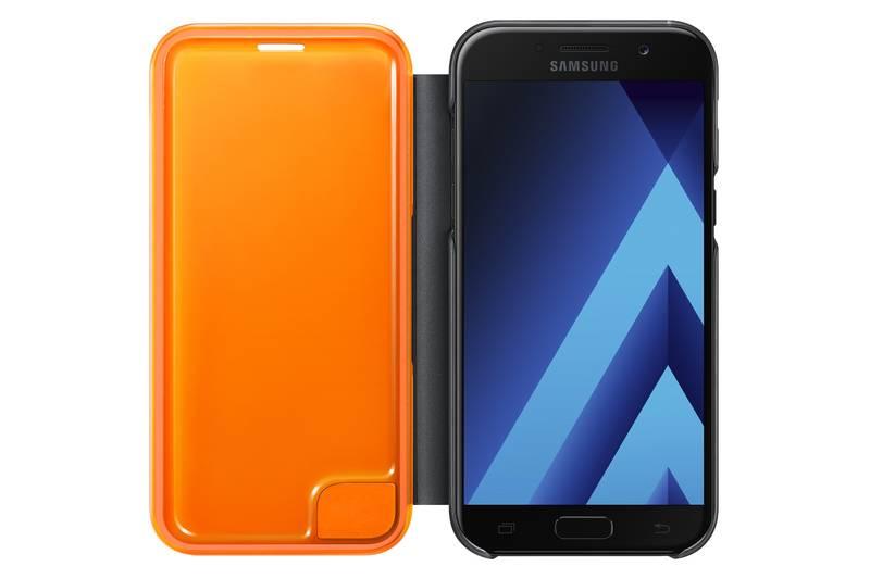 Pouzdro na mobil flipové Samsung Neon flip pro Galaxy A5 2017 černé