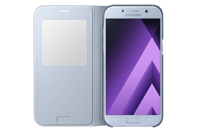 Pouzdro na mobil flipové Samsung S-View pro Galaxy A5 2017 modré