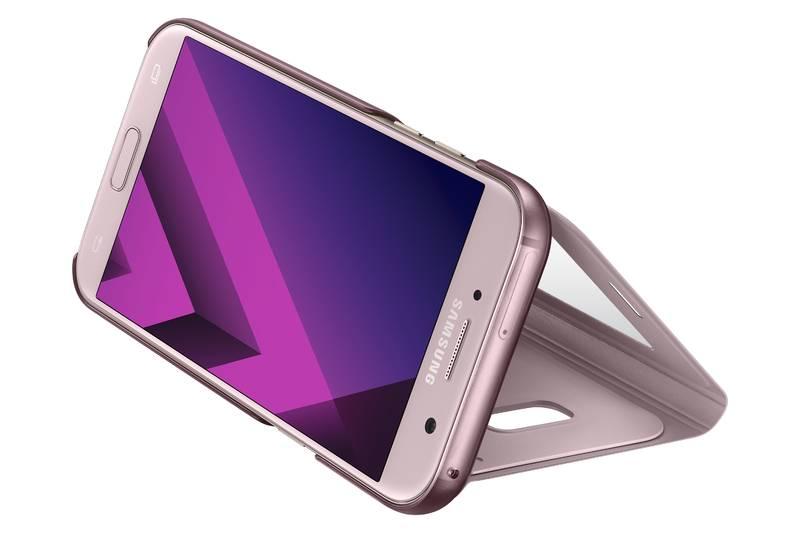 Pouzdro na mobil flipové Samsung S-View pro Galaxy A5 2017 růžové, Pouzdro, na, mobil, flipové, Samsung, S-View, pro, Galaxy, A5, 2017, růžové