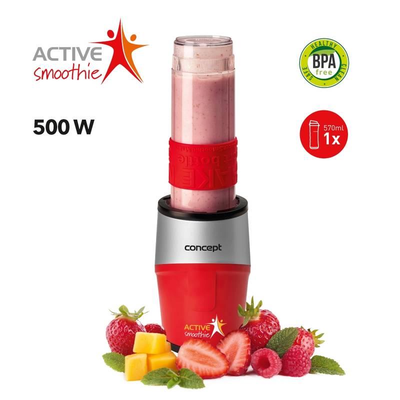 Stolní mixér Concept Active Smoothie SM3382 červený, Stolní, mixér, Concept, Active, Smoothie, SM3382, červený