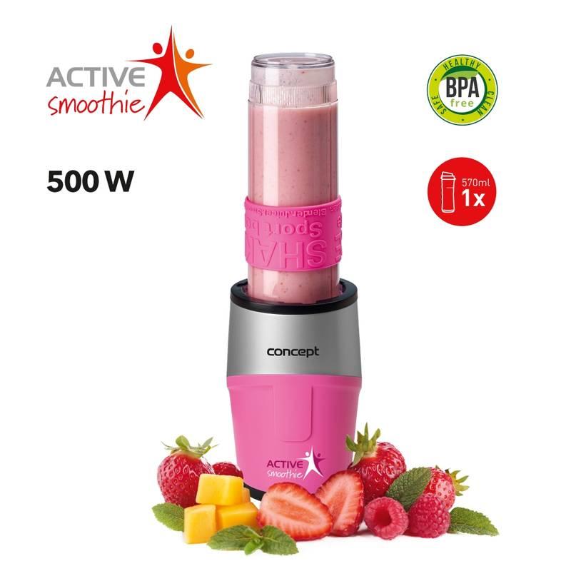 Stolní mixér Concept Active Smoothie SM3383 růžový, Stolní, mixér, Concept, Active, Smoothie, SM3383, růžový