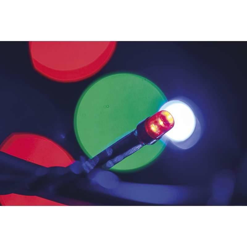 Vánoční osvětlení EMOS 120 LED, 12m, řetěz, vícebarevná, časovač, i venkovní použití, Vánoční, osvětlení, EMOS, 120, LED, 12m, řetěz, vícebarevná, časovač, i, venkovní, použití