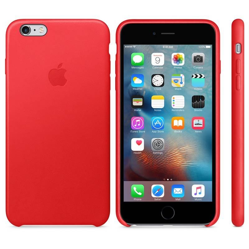 Kryt na mobil Apple Leather Case pro iPhone 6 Plus 6s Plus RED™ červený, Kryt, na, mobil, Apple, Leather, Case, pro, iPhone, 6, Plus, 6s, Plus, RED™, červený