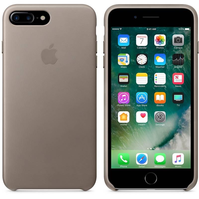 Kryt na mobil Apple Leather Case pro iPhone 8 Plus 7 Plus - kouřový, Kryt, na, mobil, Apple, Leather, Case, pro, iPhone, 8, Plus, 7, Plus, kouřový