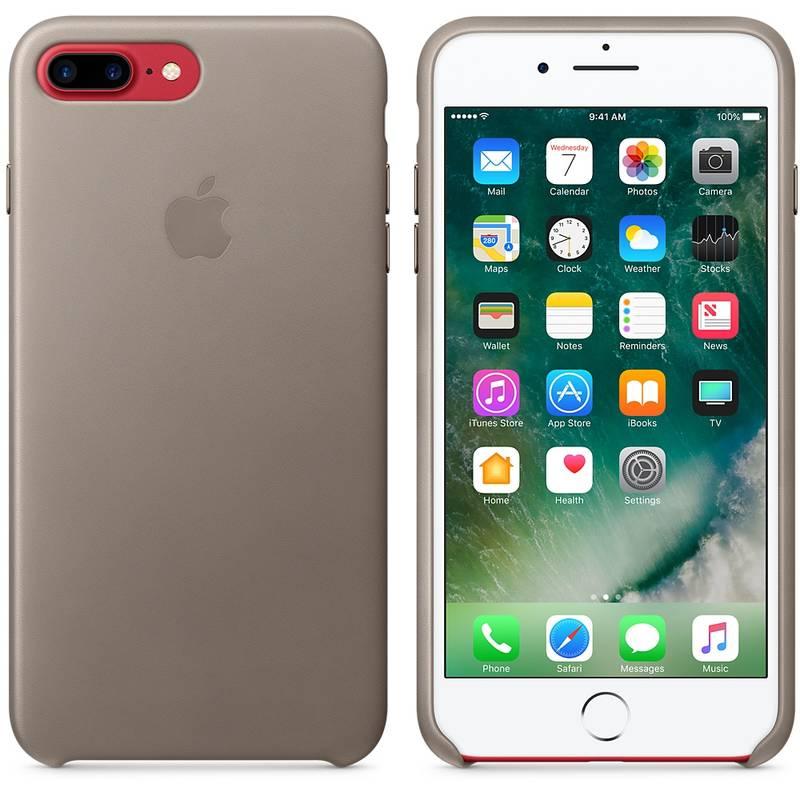 Kryt na mobil Apple Leather Case pro iPhone 8 Plus 7 Plus - kouřový, Kryt, na, mobil, Apple, Leather, Case, pro, iPhone, 8, Plus, 7, Plus, kouřový