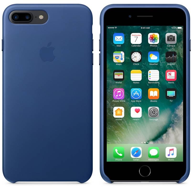 Kryt na mobil Apple Leather Case pro iPhone 8 Plus 7 Plus - safírový