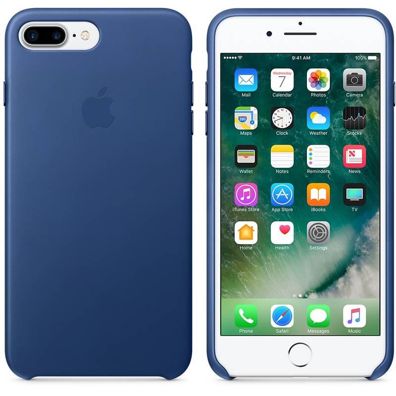 Kryt na mobil Apple Leather Case pro iPhone 8 Plus 7 Plus - safírový