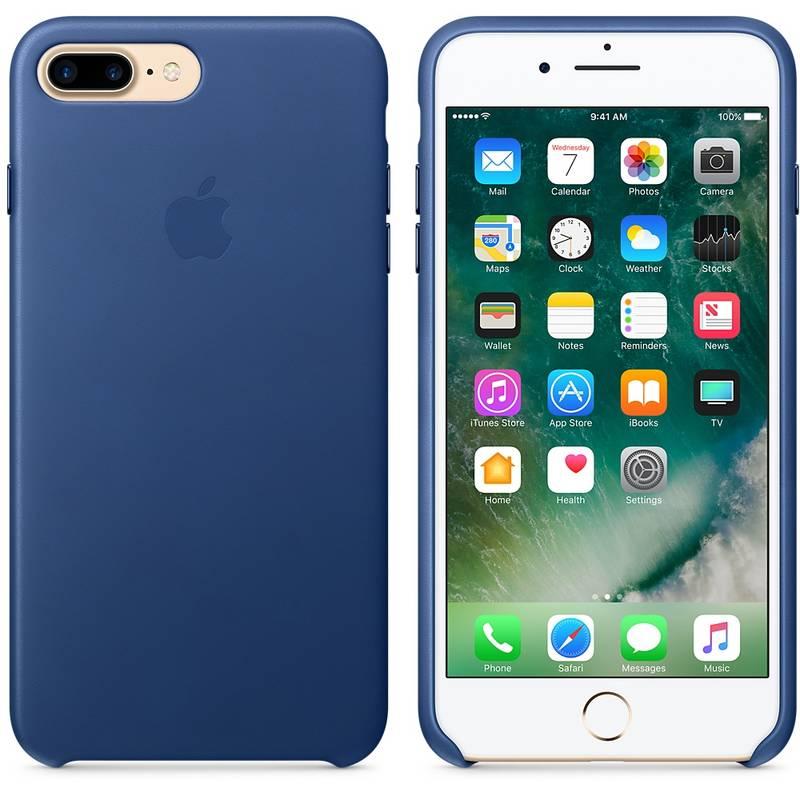 Kryt na mobil Apple Leather Case pro iPhone 8 Plus 7 Plus - safírový