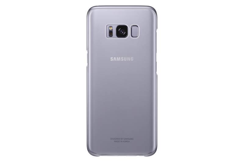 Kryt na mobil Samsung Clear Cover pro Galaxy S8 fialový