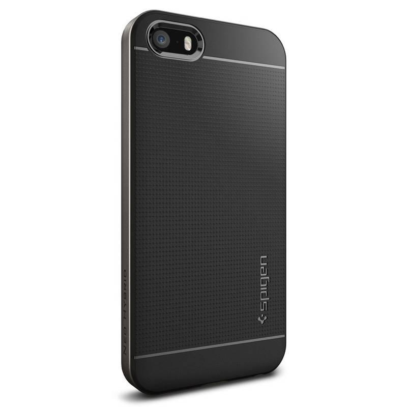 Kryt na mobil Spigen Neo Hybrid Apple iPhone 5 5s SE - gunmetal, Kryt, na, mobil, Spigen, Neo, Hybrid, Apple, iPhone, 5, 5s, SE, gunmetal