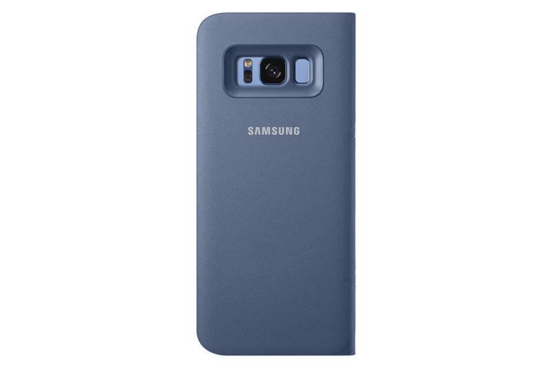 Pouzdro na mobil flipové Samsung LED View pro Galaxy S8 modré