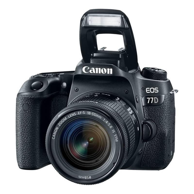 Digitální fotoaparát Canon EOS 77D 18-55 IS STM černý, Digitální, fotoaparát, Canon, EOS, 77D, 18-55, IS, STM, černý