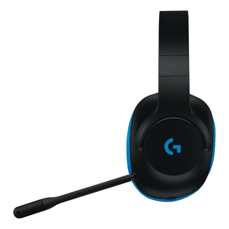 Headset Logitech Gaming G233 Prodigy černý modrý, Headset, Logitech, Gaming, G233, Prodigy, černý, modrý