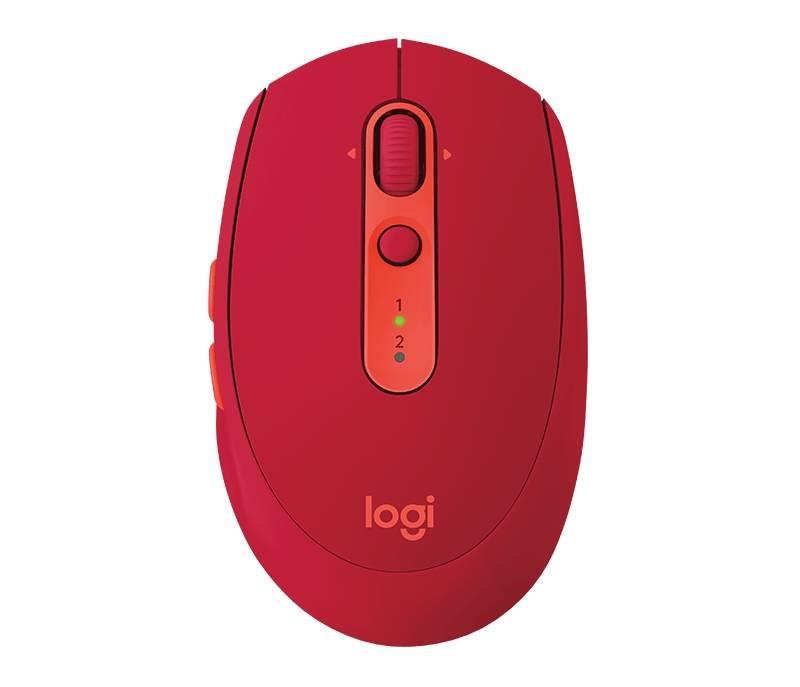 Myš Logitech M590 Silent červená, Myš, Logitech, M590, Silent, červená