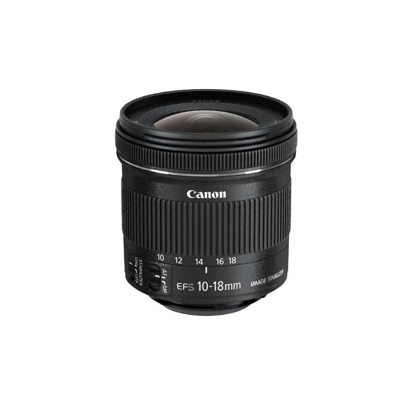 Objektiv Canon EF-S EF-S 10-18 mm f 4.5-5.6 IS STM EW73C LC kit černý