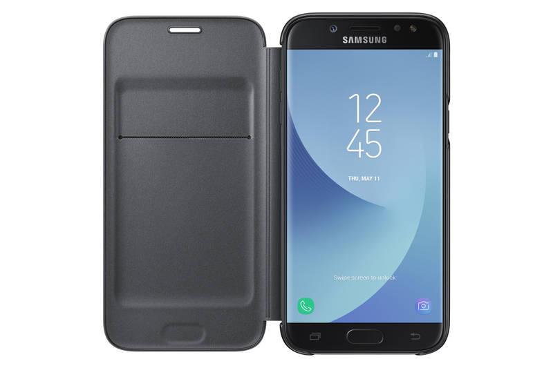 Pouzdro na mobil flipové Samsung Wallet Cover pro J7 2017 černé, Pouzdro, na, mobil, flipové, Samsung, Wallet, Cover, pro, J7, 2017, černé
