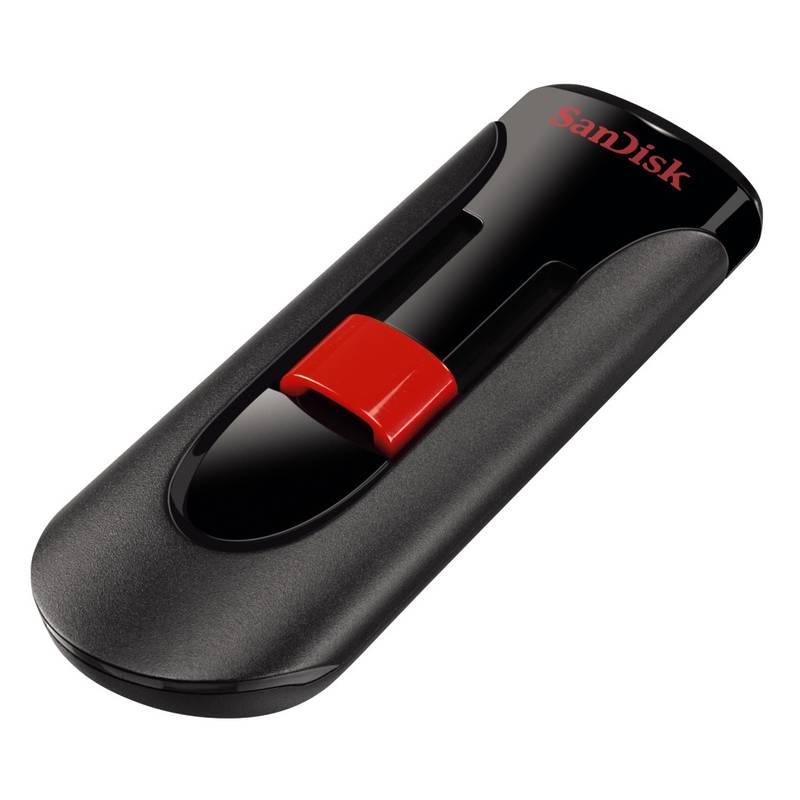 USB Flash Sandisk Cruzer Glide 128GB černý červený
