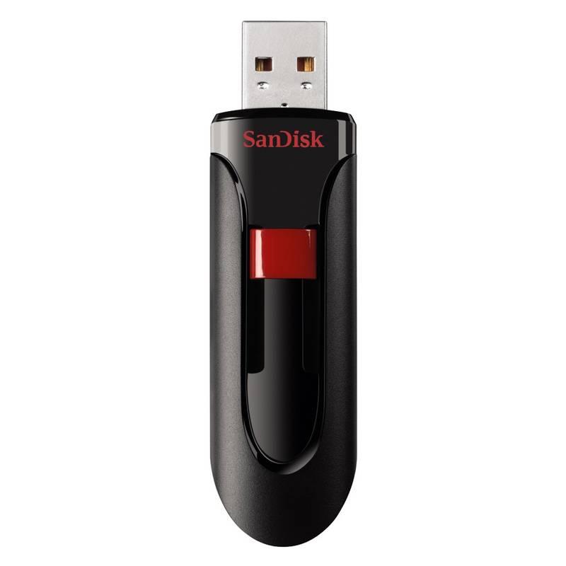 USB Flash Sandisk Cruzer Glide 128GB černý červený, USB, Flash, Sandisk, Cruzer, Glide, 128GB, černý, červený