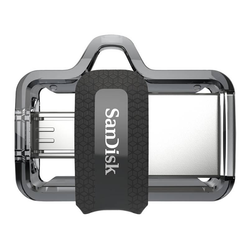 USB Flash Sandisk Ultra Dual m3.0 128GB OTG MicroUSB USB 3.0 černý, USB, Flash, Sandisk, Ultra, Dual, m3.0, 128GB, OTG, MicroUSB, USB, 3.0, černý