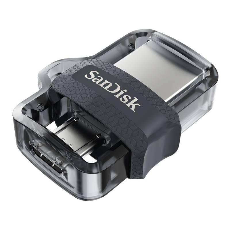 USB Flash Sandisk Ultra Dual m3.0 64GB OTG MicroUSB USB 3.0 černý