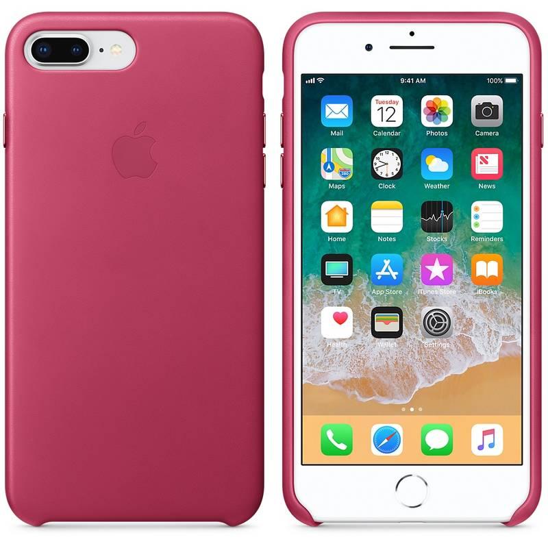 Kryt na mobil Apple Leather Case pro iPhone 8 Plus 7 Plus - fuchsiový, Kryt, na, mobil, Apple, Leather, Case, pro, iPhone, 8, Plus, 7, Plus, fuchsiový