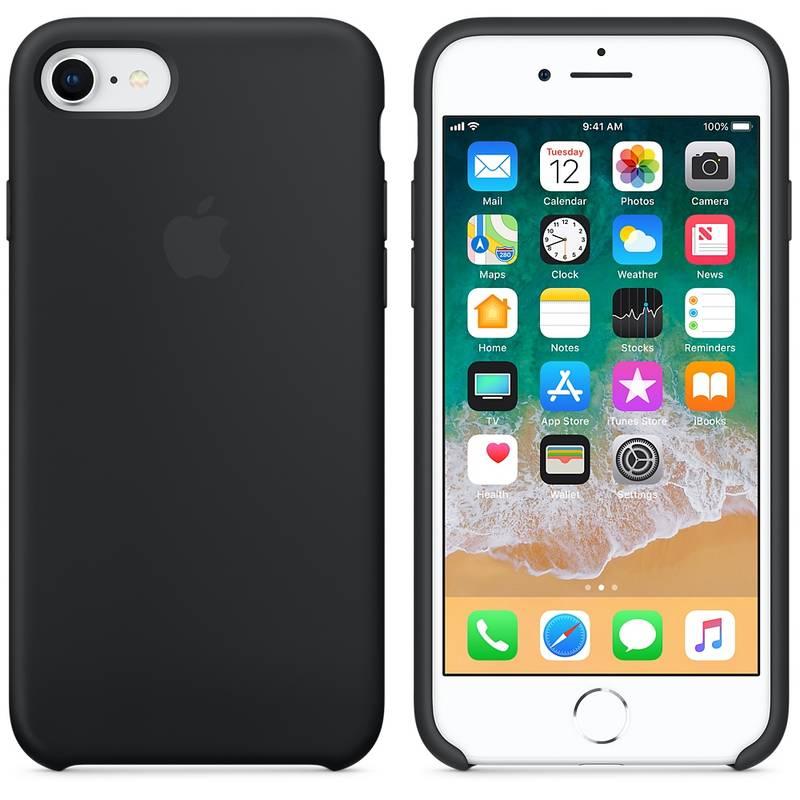 Kryt na mobil Apple Silicone Case pro iPhone 8 7 černý