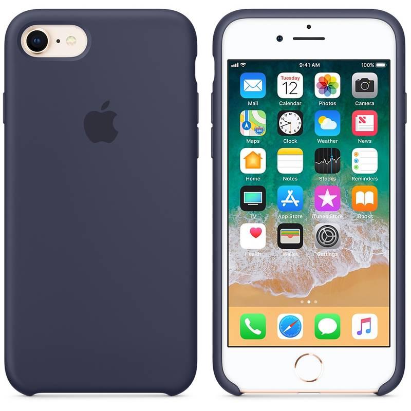 Kryt na mobil Apple Silicone Case pro iPhone 8 7 - půlnočně modrý, Kryt, na, mobil, Apple, Silicone, Case, pro, iPhone, 8, 7, půlnočně, modrý