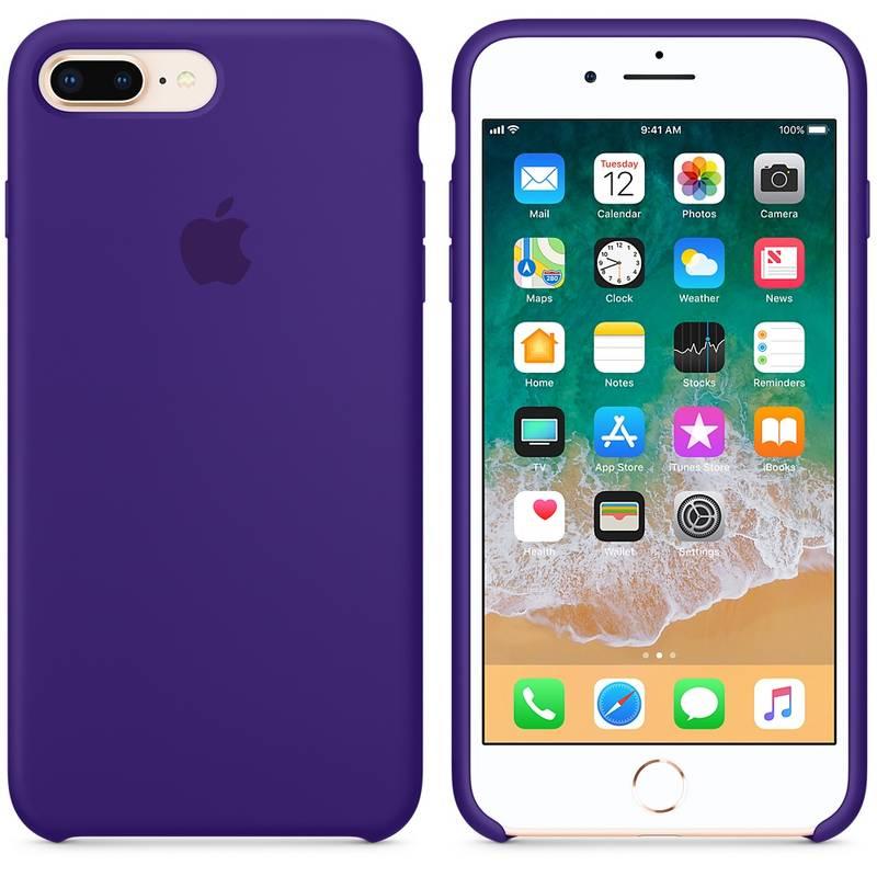 Kryt na mobil Apple Silicone Case pro iPhone 8 Plus 7 Plus fialový