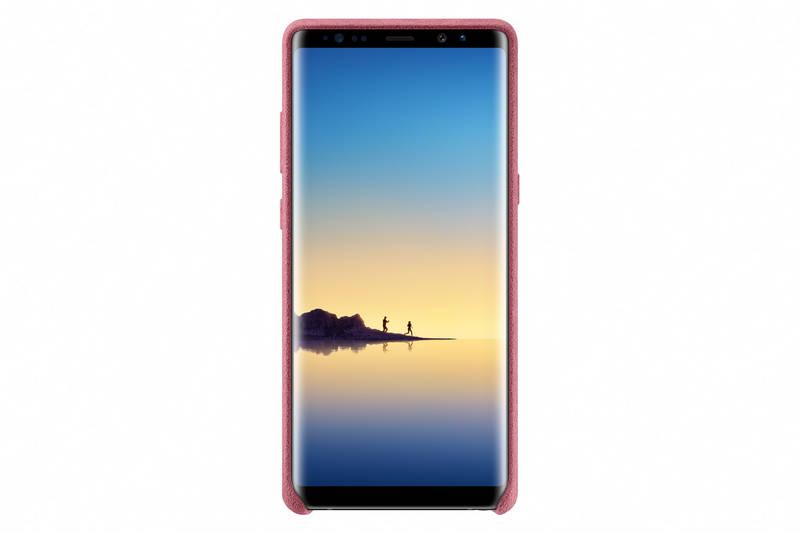 Kryt na mobil Samsung Alcantara pro Galaxy Note 8 růžový