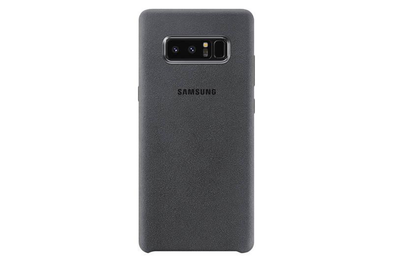 Kryt na mobil Samsung Alcantara pro Galaxy Note 8 šedý