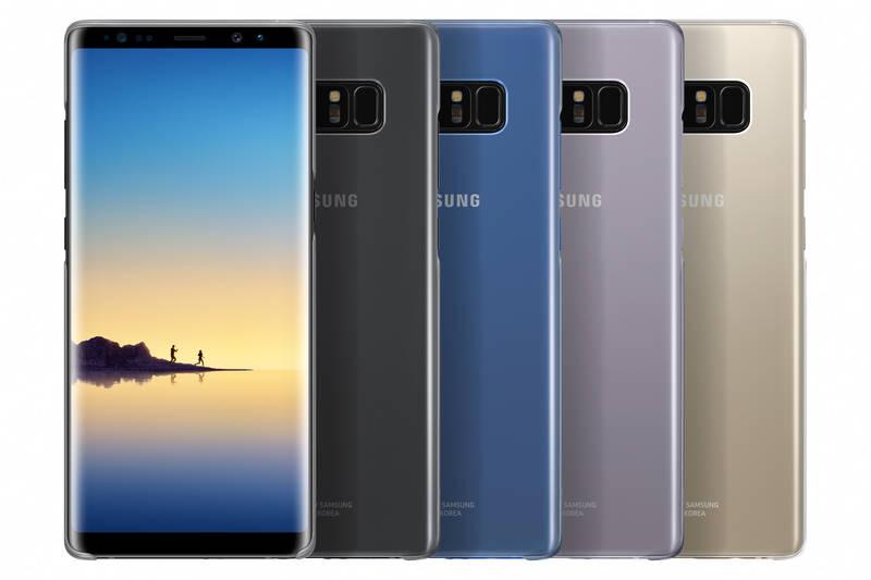 Kryt na mobil Samsung Clear Cover pro Galaxy Note 8 modrý