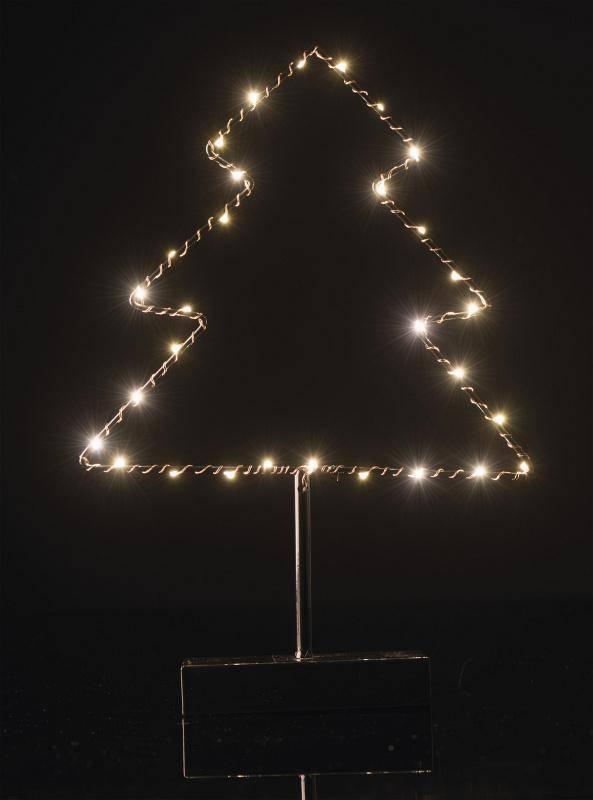 LED dekorace EMOS stromek, 3xAA, teplá bílá, časovač