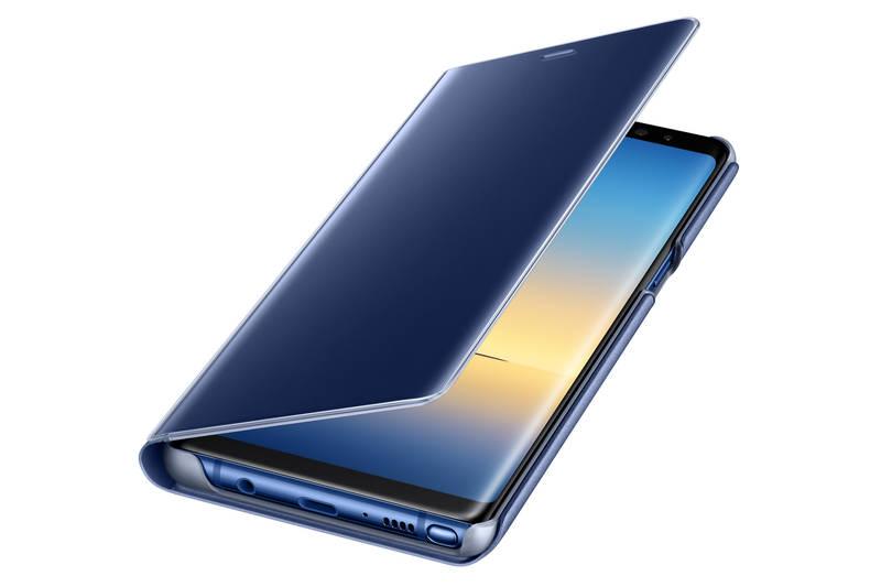 Pouzdro na mobil flipové Samsung Clear View pro Galaxy Note 8 modré
