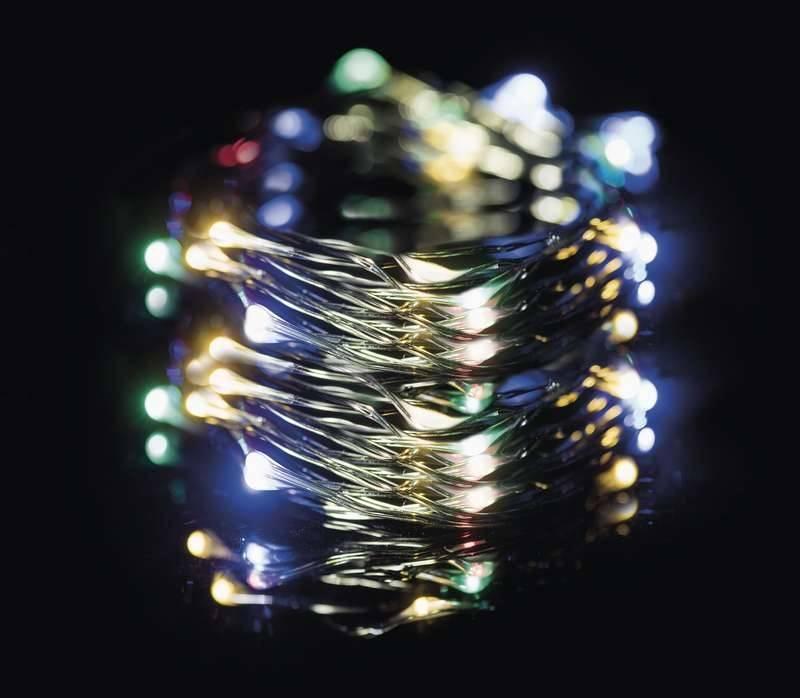 Vánoční osvětlení EMOS 150 LED, 15m, řetěz , vícebarevná, časovač, i venkovní použití