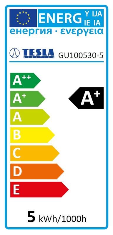 Žárovka LED Tesla bodová, 5W, GU10, teplá bílá, Žárovka, LED, Tesla, bodová, 5W, GU10, teplá, bílá