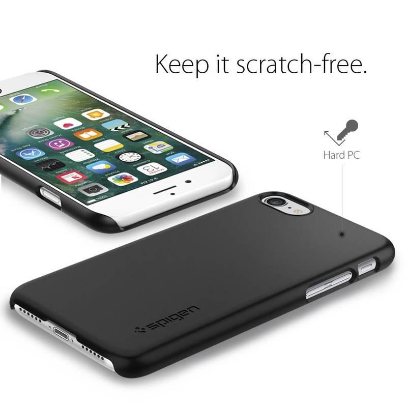 Kryt na mobil Spigen Thin Fit Apple iPhone 7 černý, Kryt, na, mobil, Spigen, Thin, Fit, Apple, iPhone, 7, černý