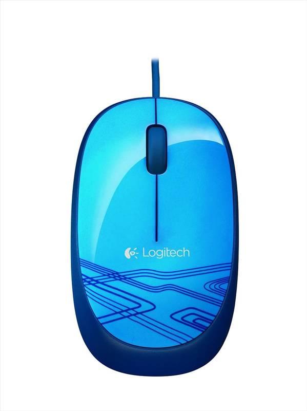 Myš Logitech M105 modrá, Myš, Logitech, M105, modrá