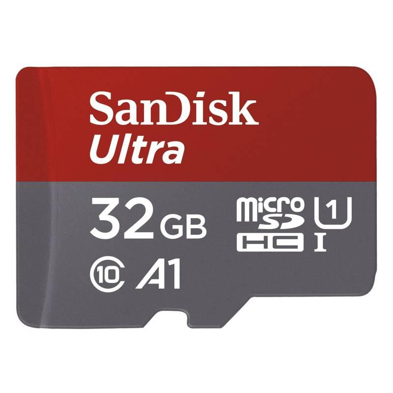 Paměťová karta Sandisk Micro SDHC Ultra Android 32GB UHS-I U1 adapter černá, Paměťová, karta, Sandisk, Micro, SDHC, Ultra, Android, 32GB, UHS-I, U1, adapter, černá