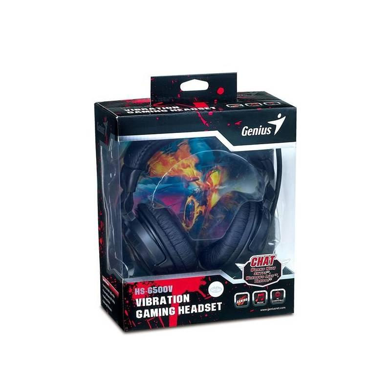 Headset Genius HS-G500V černý, Headset, Genius, HS-G500V, černý