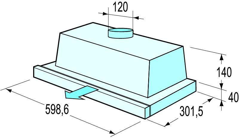 Odsavač par Mora OT 631 W bílý, Odsavač, par, Mora, OT, 631, W, bílý