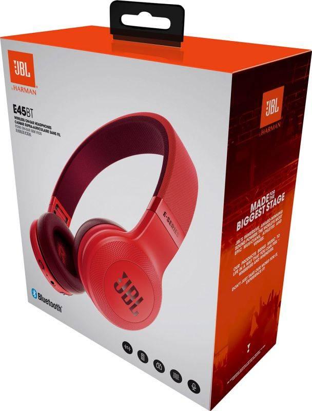 Sluchátka JBL E45BT červená, Sluchátka, JBL, E45BT, červená