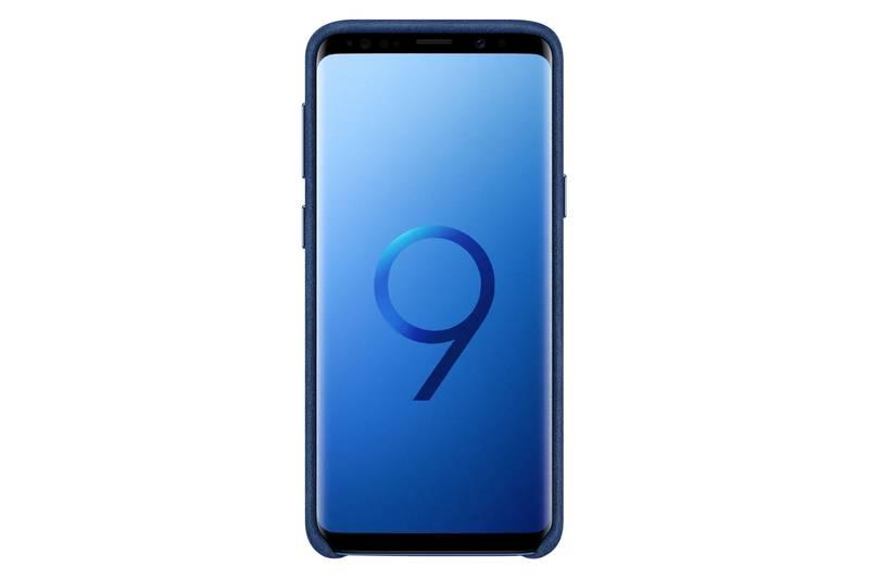 Kryt na mobil Samsung Alcantara pro Galaxy S9 modrý
