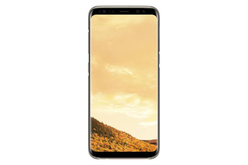 Kryt na mobil Samsung Clear Cover pro Galaxy S8 zlatý