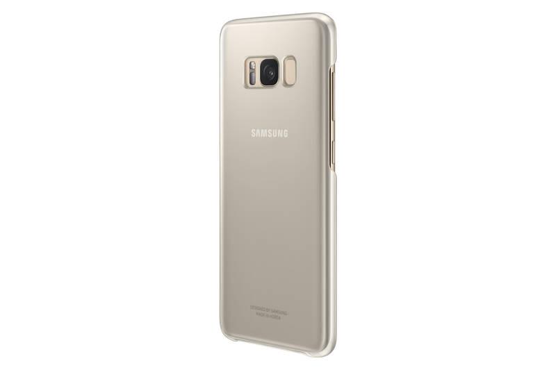 Kryt na mobil Samsung Clear Cover pro Galaxy S8 zlatý