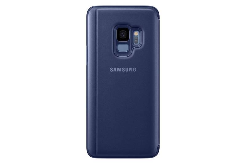 Pouzdro na mobil flipové Samsung Clear View pro Galaxy S9 modré