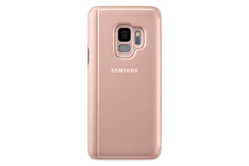 Pouzdro na mobil flipové Samsung Clear View pro Galaxy S9 zlaté