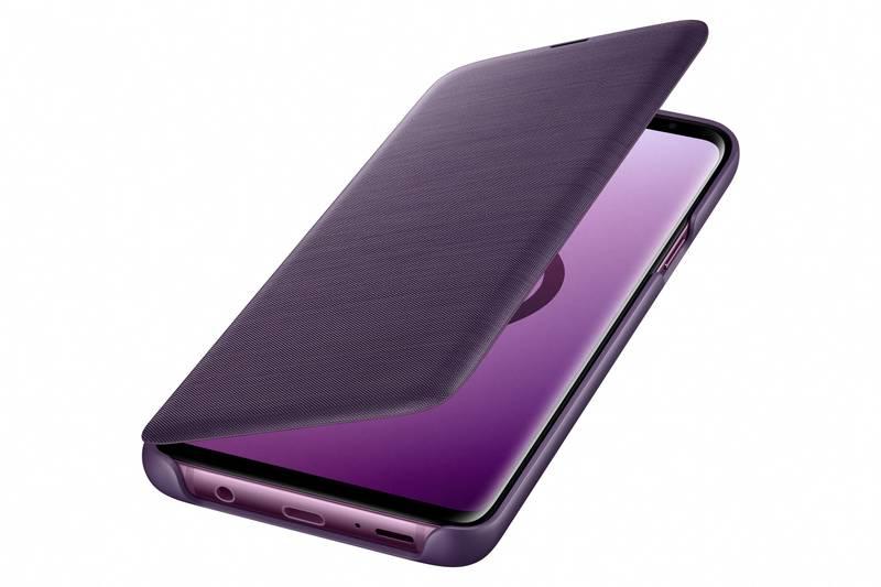 Pouzdro na mobil flipové Samsung LED View pro Galaxy S9 fialové
